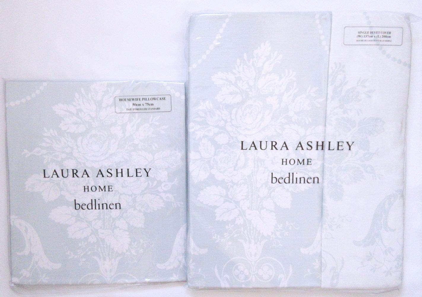 LAURA ASHLEY - ローラアシュレイ ジョゼッテ ダックエッグ デュベカバー＆枕カバー シングル Amazon | Laura Ashley [ローラアシュレイ] ジョゼッテ